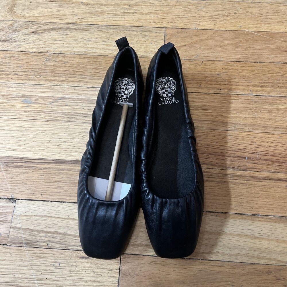vince camuto black ballerina flats 7.5M